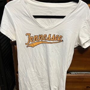 Tennessee Women's White V-Neck Tee